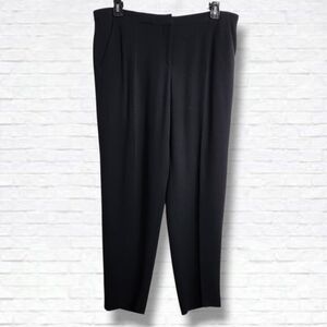 Hugo Boss Black Wool Blend Straight Leg Trouser Pants Size 12 US